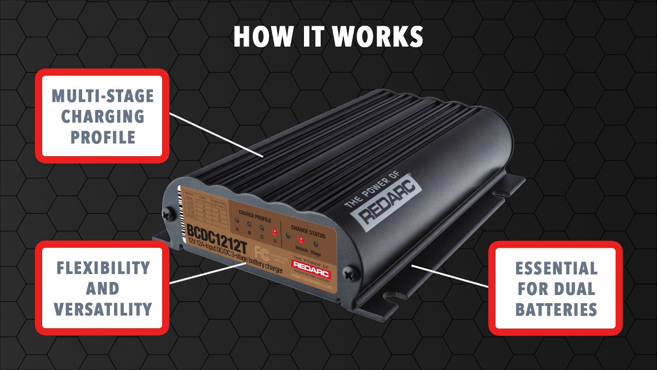 What is a REDARC trailer battery charger and what does it do?