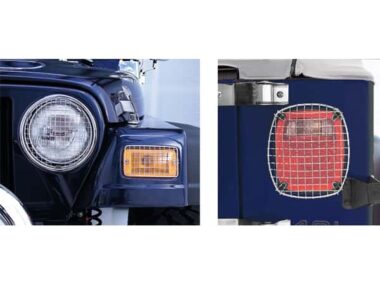 Κιτ προστασίας  φαναριών χρωμίου σετ 6 τεμ Wrangler 97-06