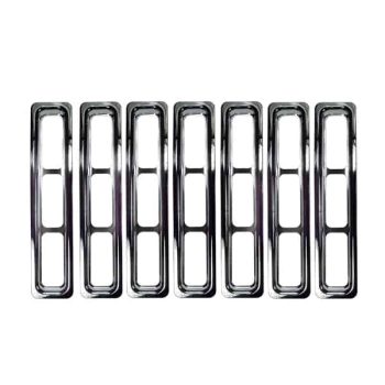 Ενθετα  μάσκας  χρωμίου  σετ 7 τεμ.Wrangler  97-06 Wrangler TJ XTREME4X4