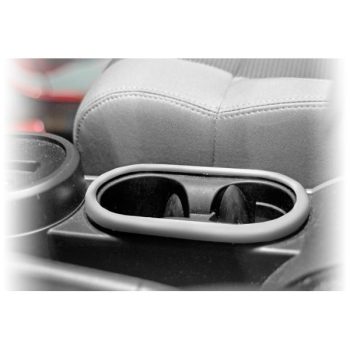 Front Cup Holder Trim, Brushed Silver, 07-10 Jeep Wrangler Αξεσουάρ Εσωτερικού XTREME4X4