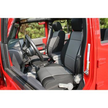 Καλύματα Neopren  καθισμάτων εμπρός μαύρο/ γκρί  Wrangler 07-08 (ζευγάρι) Custom Neoprene XTREME4X4