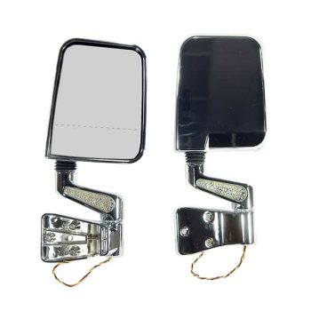 Διπλοεστιακοί καθρέπτες χρωμίου με LED Wrangler 87-02 (ζευγάρι) Εξωτερικό YJ XTREME4X4