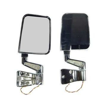 Καθρέπτες LED χρωμίου Wrangler 87-02  (ζευγάρι) Εξωτερικό YJ XTREME4X4