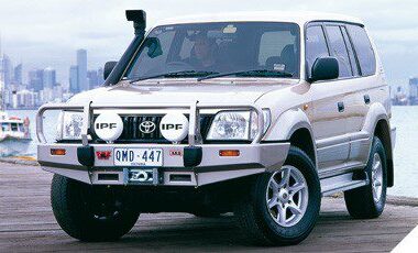 Προφυλακτήρας με θέση εργάτη της ARB για Toyota Landcruiser 90 απο το 00 με φτερά