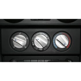 Κουμπί αλουμινίου Blue light A/C 07-09 Wrangler set 3pcs