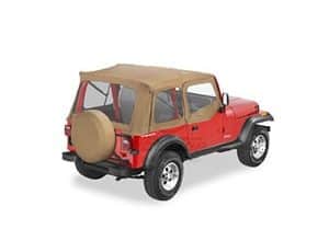 Soft Top για Wrangler YJ 88-95 . Περιλαμβάνει μαλακές επάνω πόρτες για χρήση με μεταλλικές μισές πόρ Soft / Hard Top YJ XTREME4X4