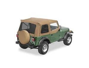 Soft Top για Wrangler YJ 88-95 . Περιλαμβάνει μαλακές επάνω πόρτες για χρήση με μεταλλικές μισές πόρ Soft / Hard Top YJ XTREME4X4