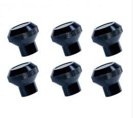 Knob Set 6 Black Jeep CJ CJ XTREME4X4