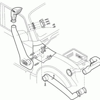 Safari Snorkel για κινητήρα 3.5 lt V6 3.5lt V6 XTREME4X4