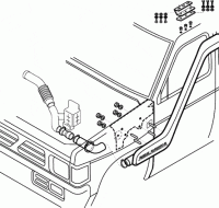 Safari Snorkel Nissan Patrol για κινητήρες 3,0lt Diesel 2005 και μετά  . Nissan XTREME4X4