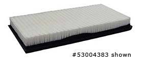 web air filter 53004383 label 2