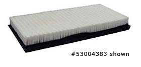 web air filter 53004383 label 9