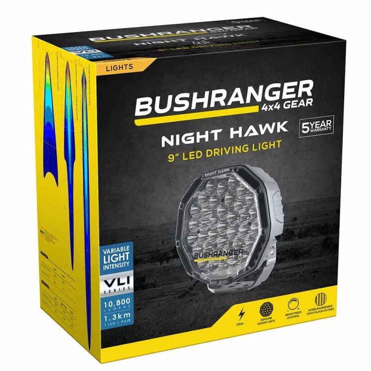 Night Hawk VLI 9″ Driving Light Bushranger XTREME4X4