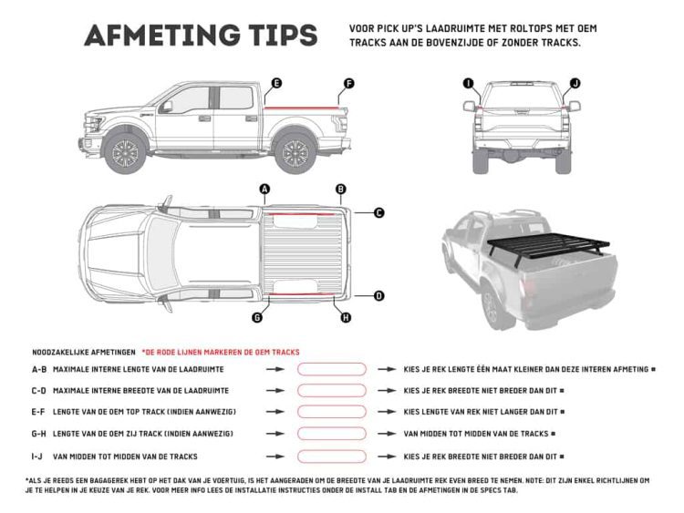 Pickup Truck Load Bed Slimline II Rack Kit / 1255mm(W) x 1358mm(L) – by Front Runner Front Runner XTREME4X4