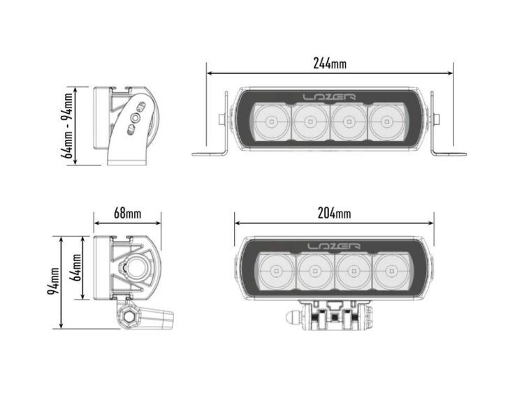 ST4 Evolution 4136 Lumens Προβολείς XTREME4X4