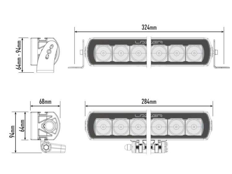 ST6 Evolution 6204 Lumens Προβολείς XTREME4X4