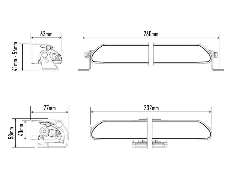 Linear-6 Elite 4050 Lumens Προβολείς XTREME4X4