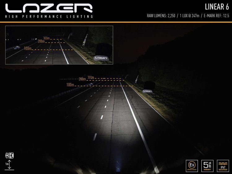 Linear-6 Std 2250 Lumens Προβολείς XTREME4X4