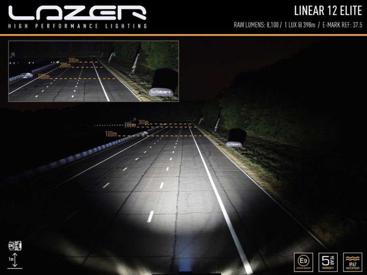 Linear-12 Elite Με φώτα θέσης 8100 Lumens Προβολείς XTREME4X4