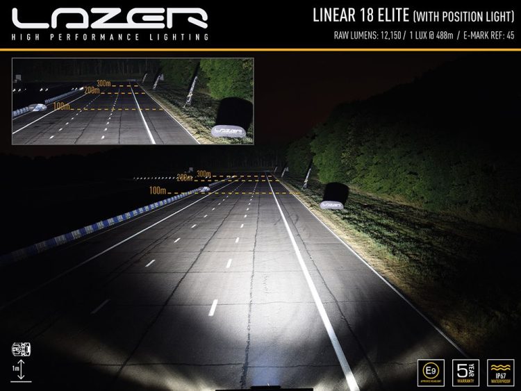 Linear-18 Elite με φώτα θέσης 12150 Lumens Προβολείς XTREME4X4
