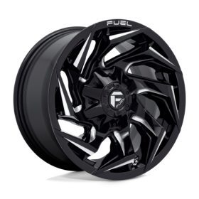 REACTION GLOSS BLACK MILLED Ζάντες Fuel Off-Road 20X9 5X4.5/5.0 78 NBL 20MM FORD XTREME4X4