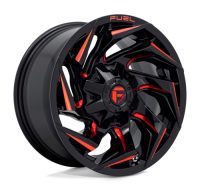 REACTION GLOSS BLACK MILLED W/ RED TINT Ζάντες Fuel Off-Road 20X9 6X135/5.5 106.1 NLQ FORD XTREME4X4