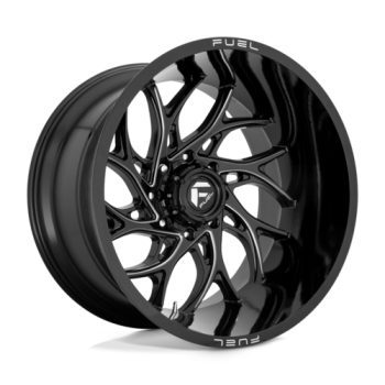 RUNNER GLOSS BLACK MILLED Ζάντες Fuel Off-Road 22X10 6X5.5 106.1 NBL -18MM FORD XTREME4X4