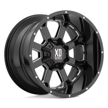 GLOSS BLACK MILLED Ζάντες XD Series XD825 22X10 6X135/5.5 FORD XTREME4X4