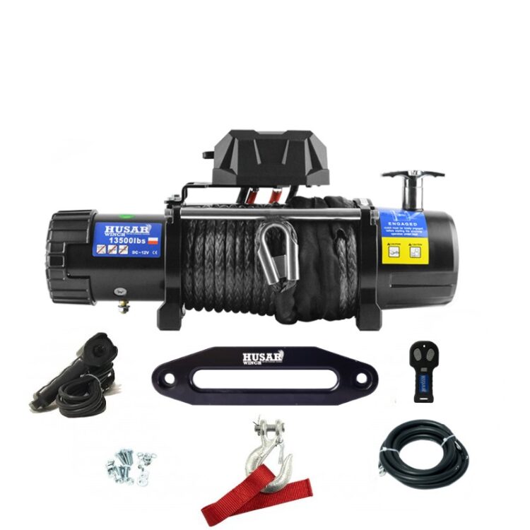 Εργάτης Husar BST 13500lbs 12V με συνθετικό σχοινί Husar XTREME4X4